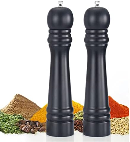 HXDMY Wooden Salt Pepper Grinder with Ceramic Core