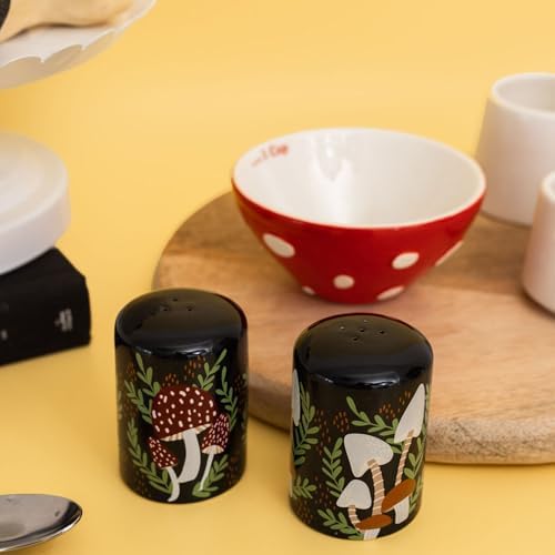 Steel Mill Co Mushroom Salt Pepper Shakers Set