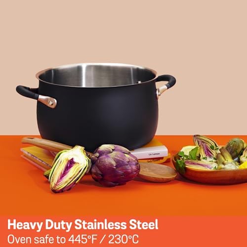 Meyer Matte Black Stockpot 65 Qt Induction Safe