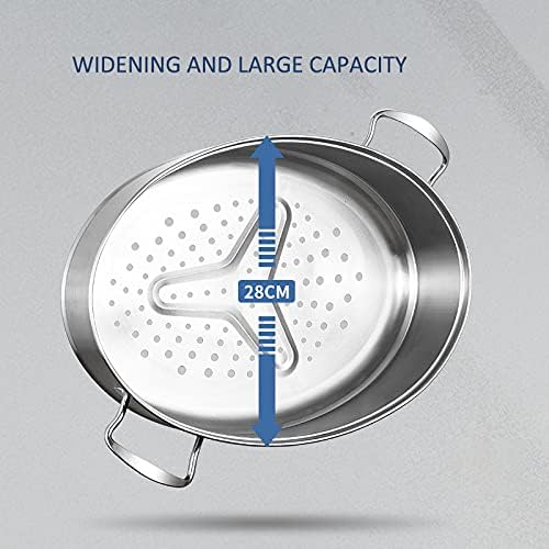 Stainless Steel Oval Fish Steamer with Ceramic Plate and Rack