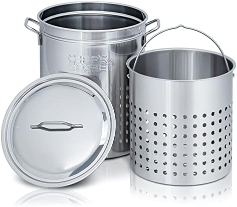 Chefs Secret 44 Quart Stockpot with Basket
