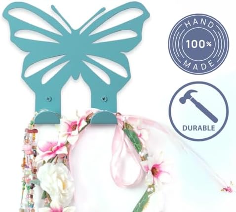 Light Blue Butterfly Wall Hook for Kids
