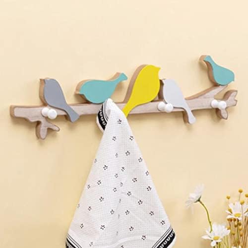 NEWCIX Wall-Mounted Childrens Coat Rack With Hooks