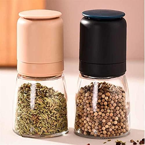 TOMYEUS Salt and Pepper Grinder Set with Refillable Bottles
