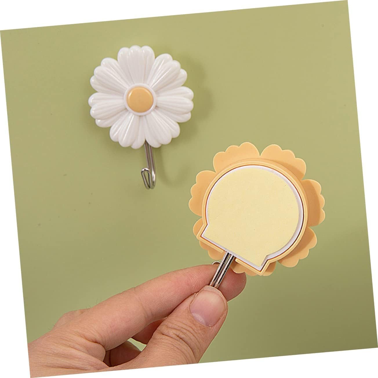 Cabilock 4pcs Adhesive Wall Hooks for Home Decor 1
