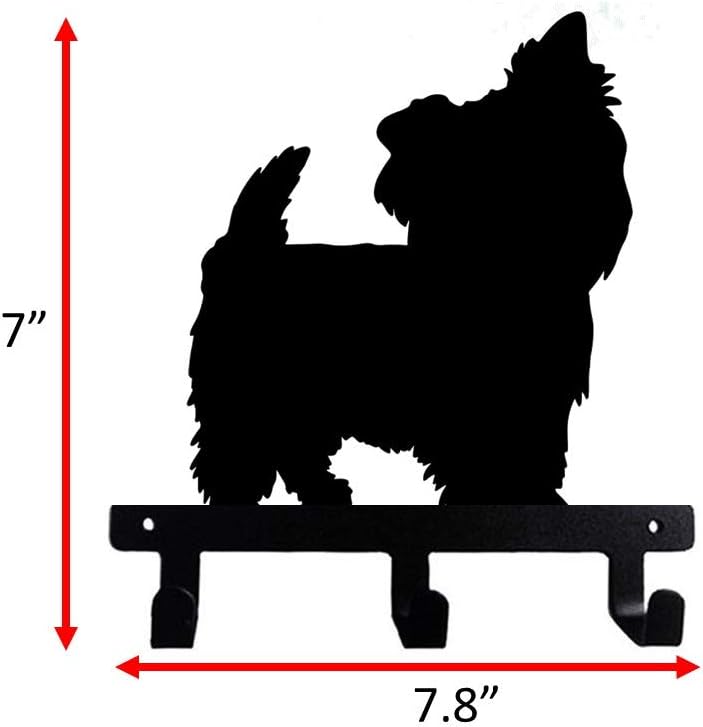 Fit Frenchie Yorkie Portrait Metal Wall Hook