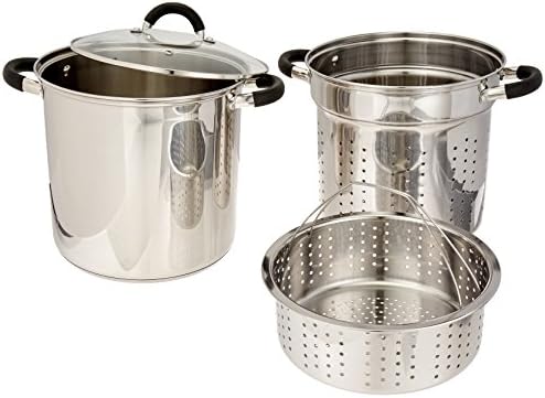 ExcelSteel 12 Qt Multifunction Pasta Cooker