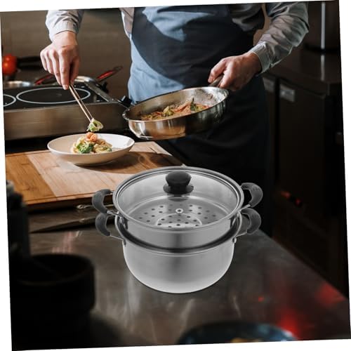 Stainless Steel Soup Pot Steamer with Multilayer Basket