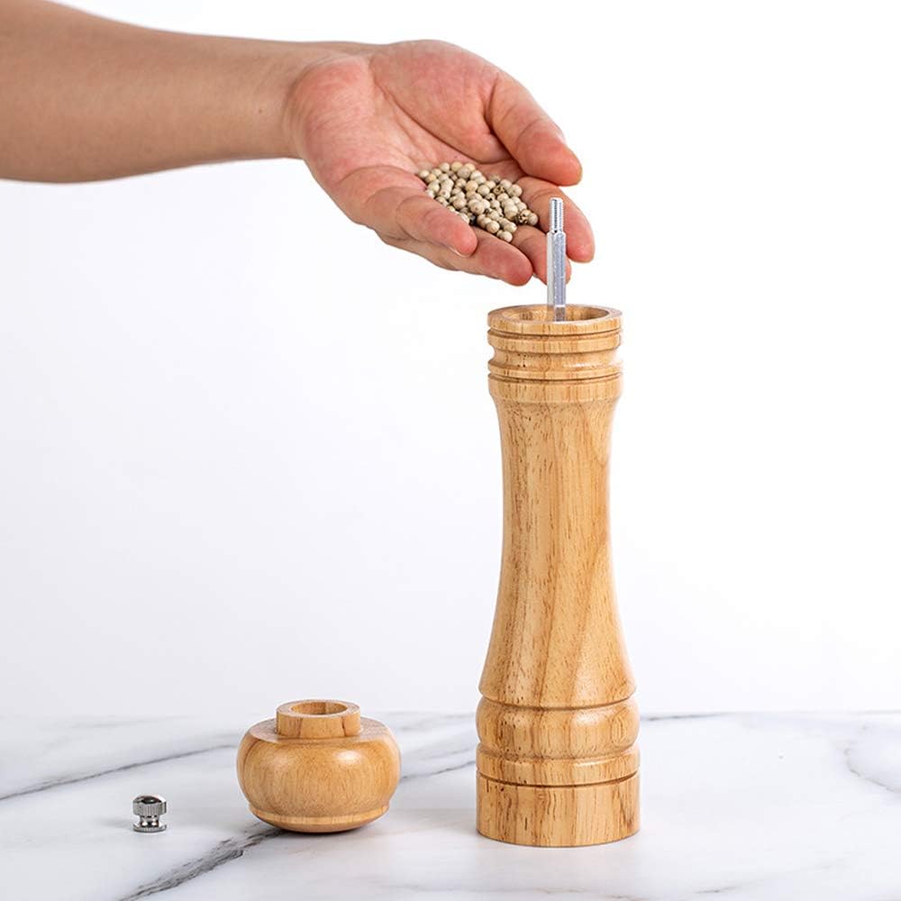 BINHAI Adjustable Pepper Mill Set 2 Piece 8 Inches