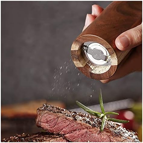 HyKab Adjustable Wooden Pepper Mill Set