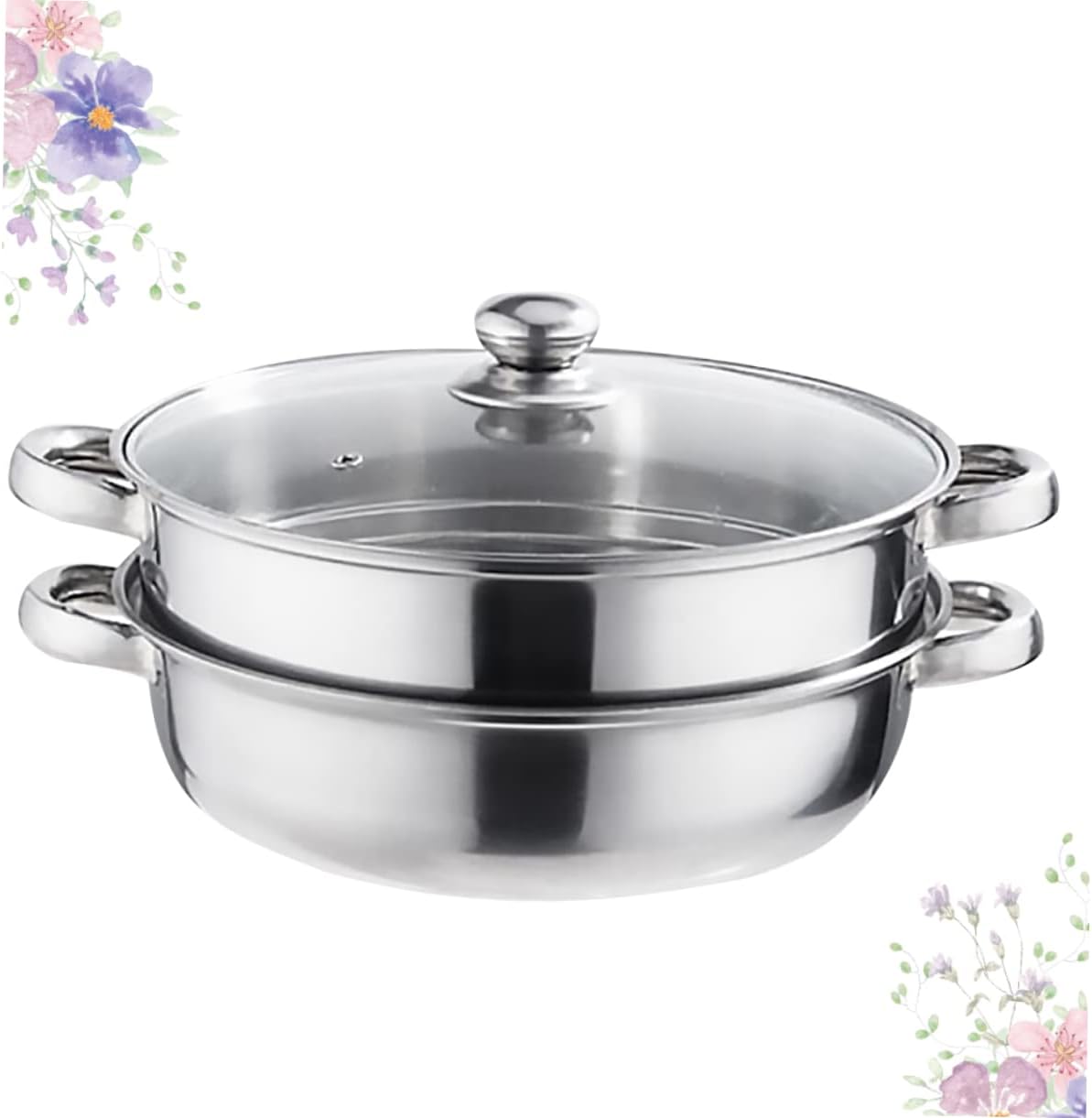 GRIRIW 3 Layer Steam Pot Multifunctional Steamer