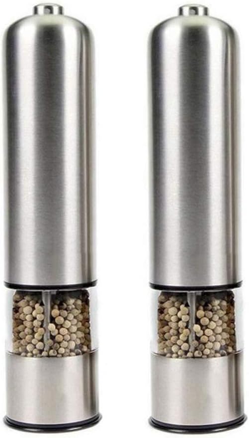 sdneNest Battery-Powered Salt Pepper Grinders Set of 2