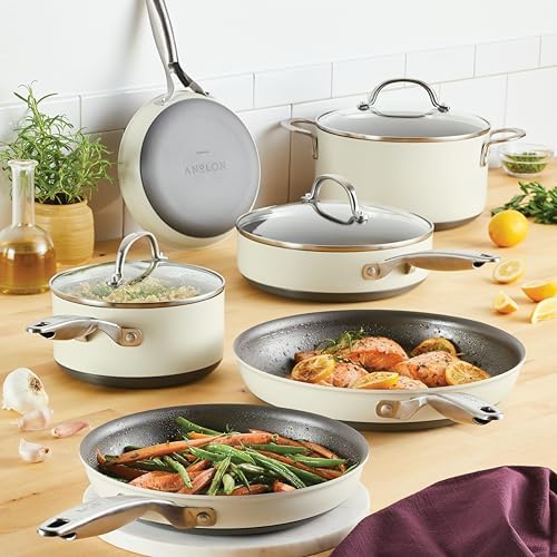 Anolon Achieve 9-Piece Hard Anodized Nonstick Cookware Set
