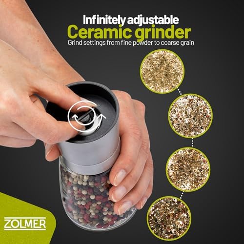 ZOLMER Premium Salt and Pepper Grinder Set