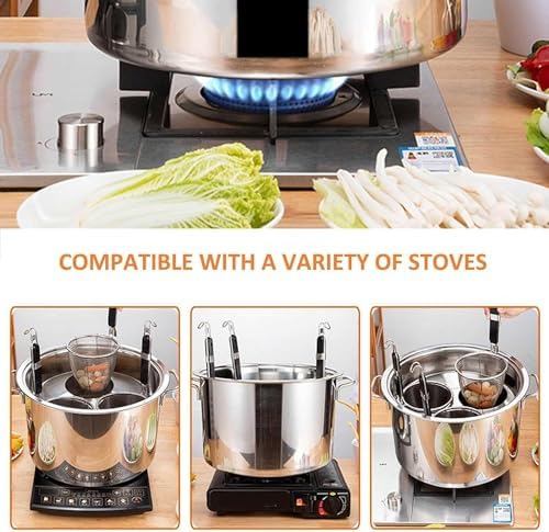 AttreX Pasta Cooker Set with 4 Strainer Baskets