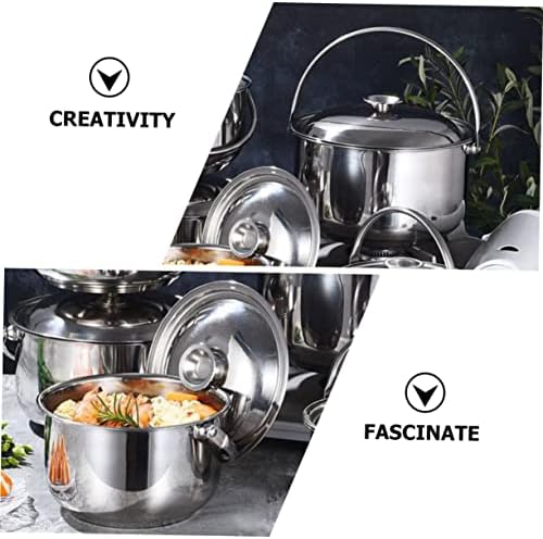 BRIGHTFUFU Multi-Purpose Stainless Steel Stockpot