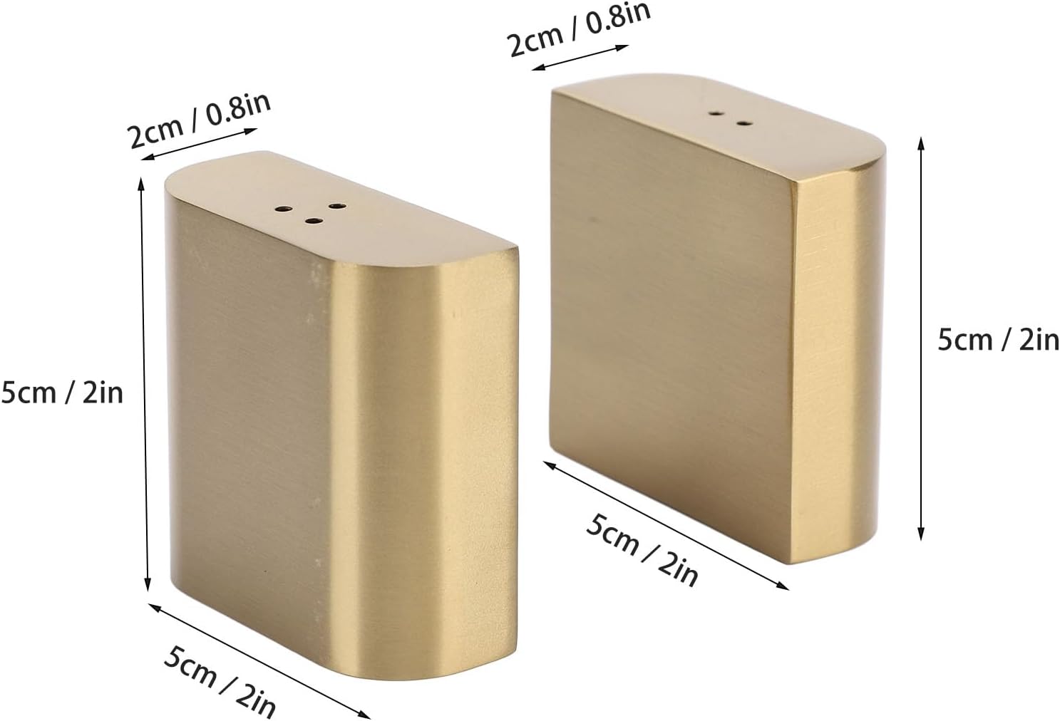 LIZEALUCKY 2Pcs Salt Pepper Shakers Set Stainless Steel with Lids