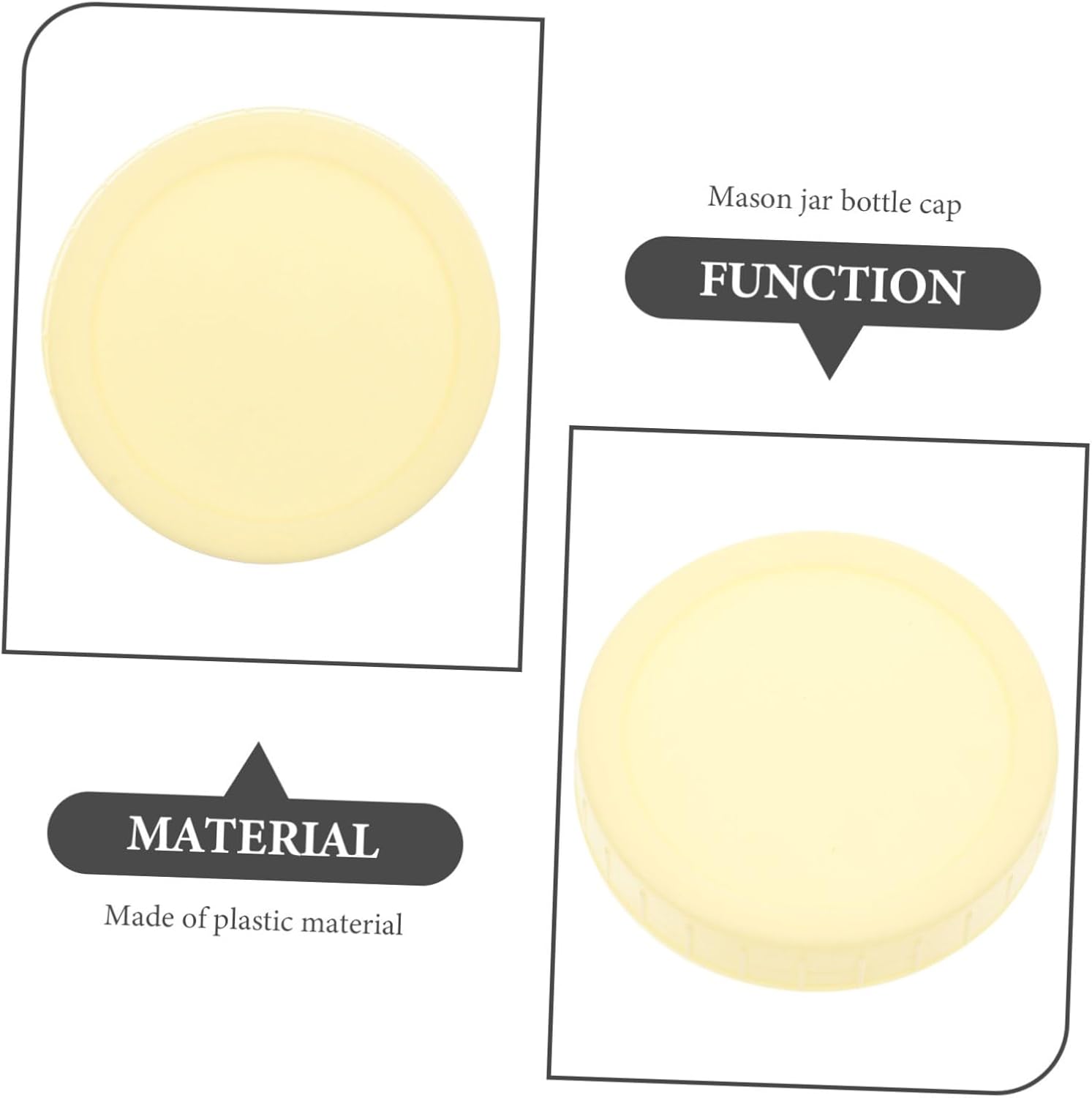 BESTOYARD 10pcs Wide Mouth Mason Jar Lids