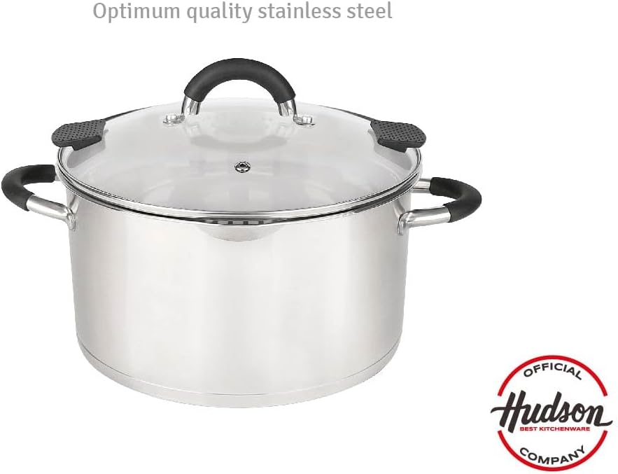 HUDSON Stainless Steel Stockpot 63 Qt with Lid