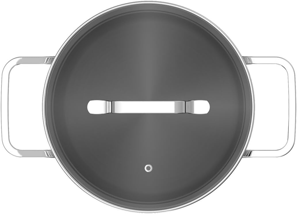 BergHOFF Helix 725in Stockpot 22qt Glass Lid Stainless Steel Induction