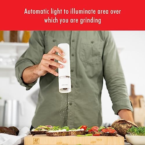 ZWILLING Enfinigy Electric Salt Pepper Mill - White