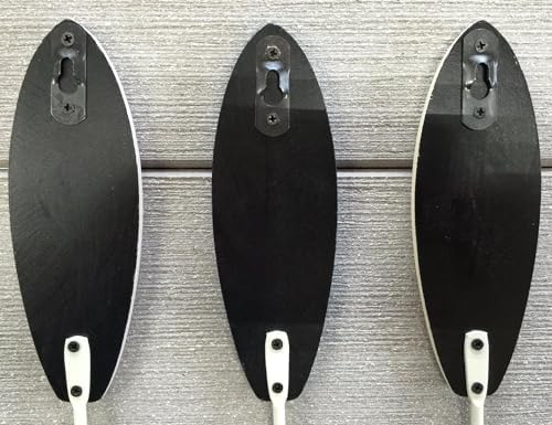 Tropical Surfboard Wall Hooks Set of 3