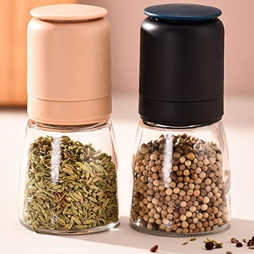 Zerodeko Pepper Grinder Coarseness Adjuster 150ml Glass Mill Set 1
