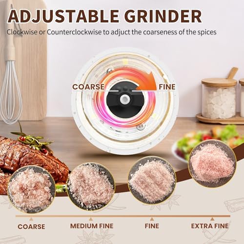 AmaCielo Electric Salt and Pepper Shaker Set 2pcs