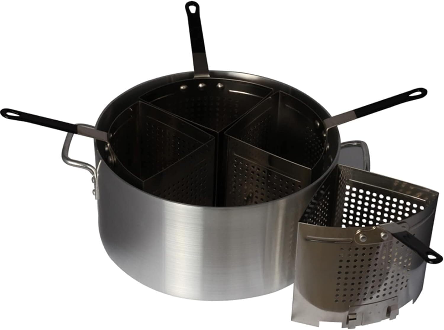 DAOUXIAOSP 20 Qt Aluminum Pasta Cooker with 4 Stainless Steel Inserts