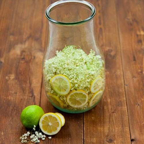 Weck Tulip 25L Sourdough Starter Jar with Glass Lid