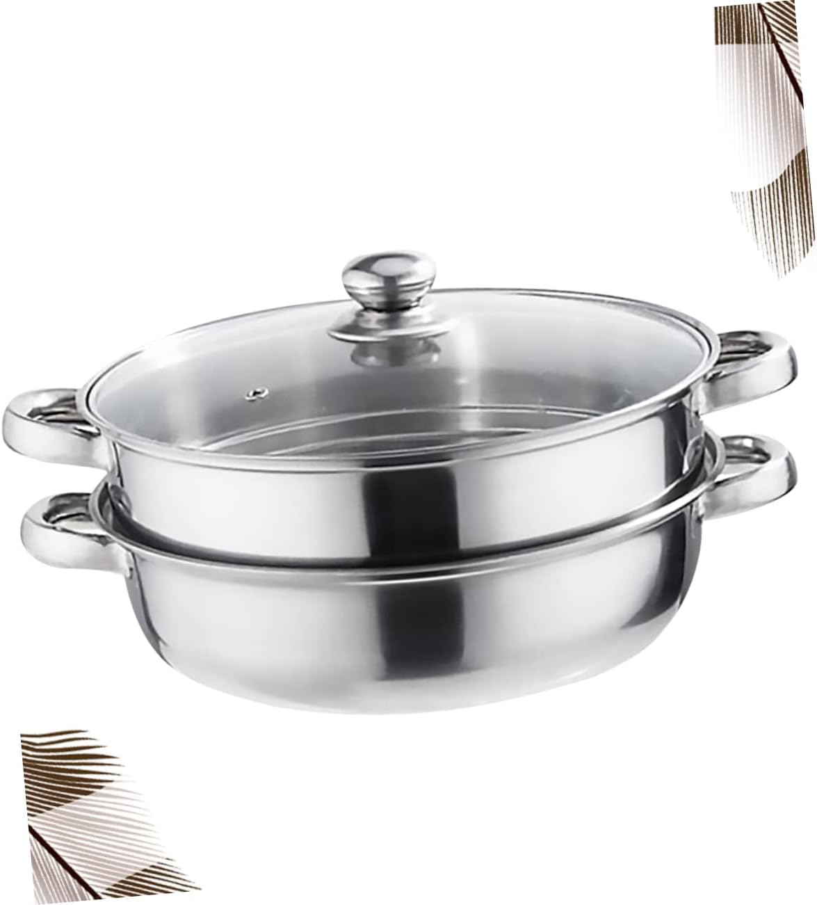 GRIRIW 3 Layer Steam Pot Multifunctional Steamer