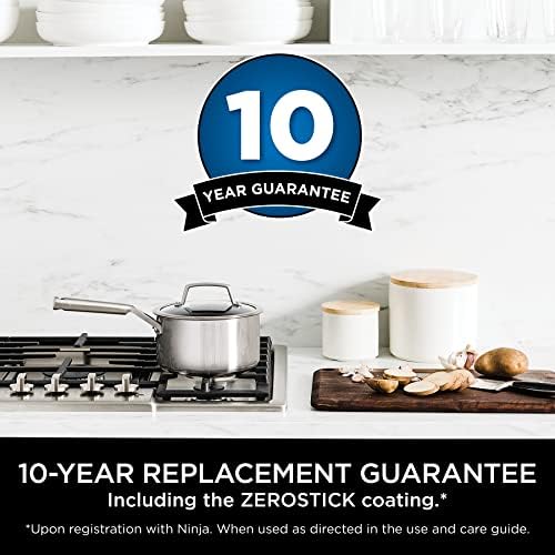 Ninja ZEROSTICK 5-Piece Pan Set with Glass Lids