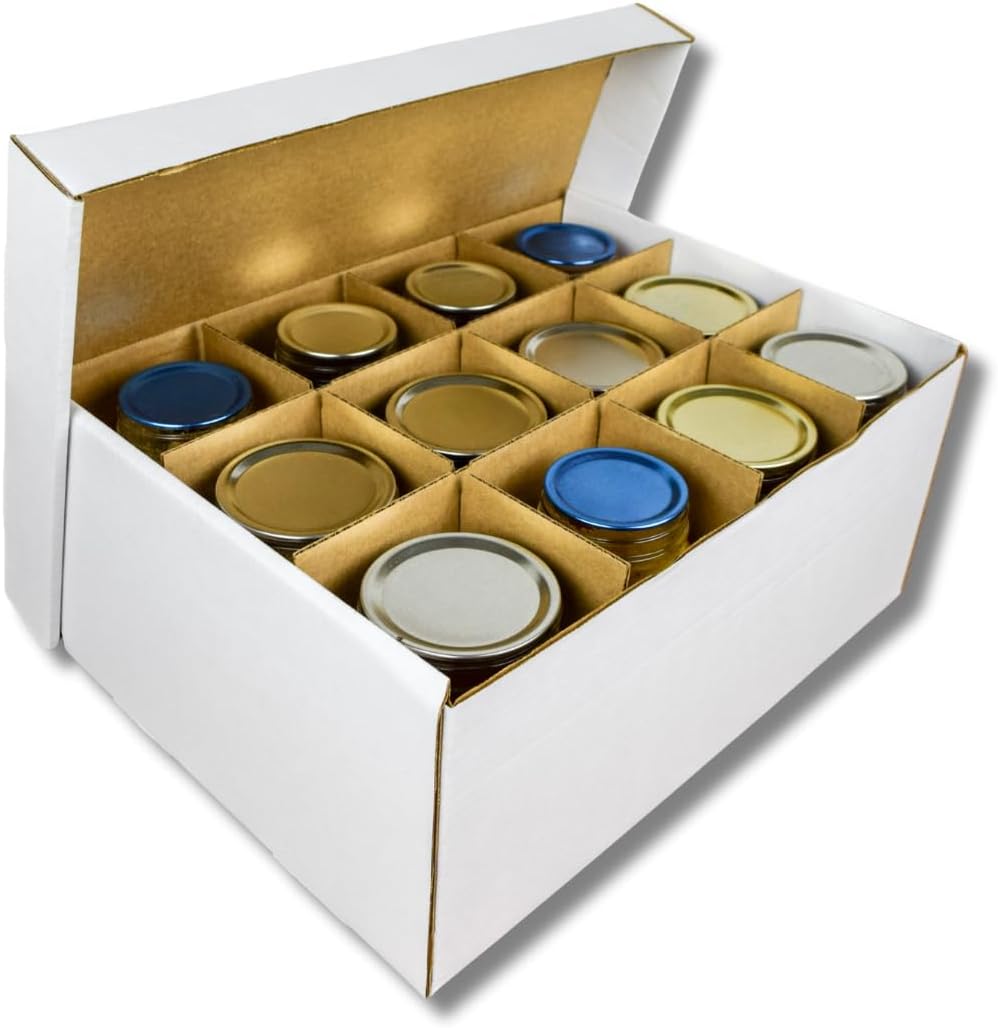 JAK Industrial Mason Jar Storage Box Set 3 Boxes