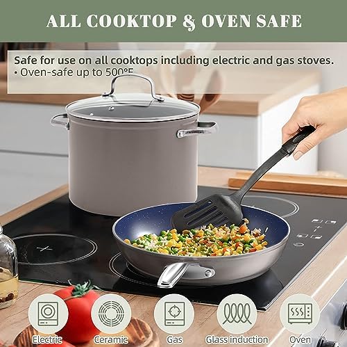 Nuwave 12-Piece Forged Cookware Set with Non-Stick Coating