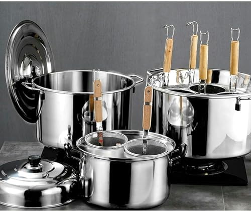 UNbit Heavy Duty Induction Stockpot with Divider and Colander Strainer