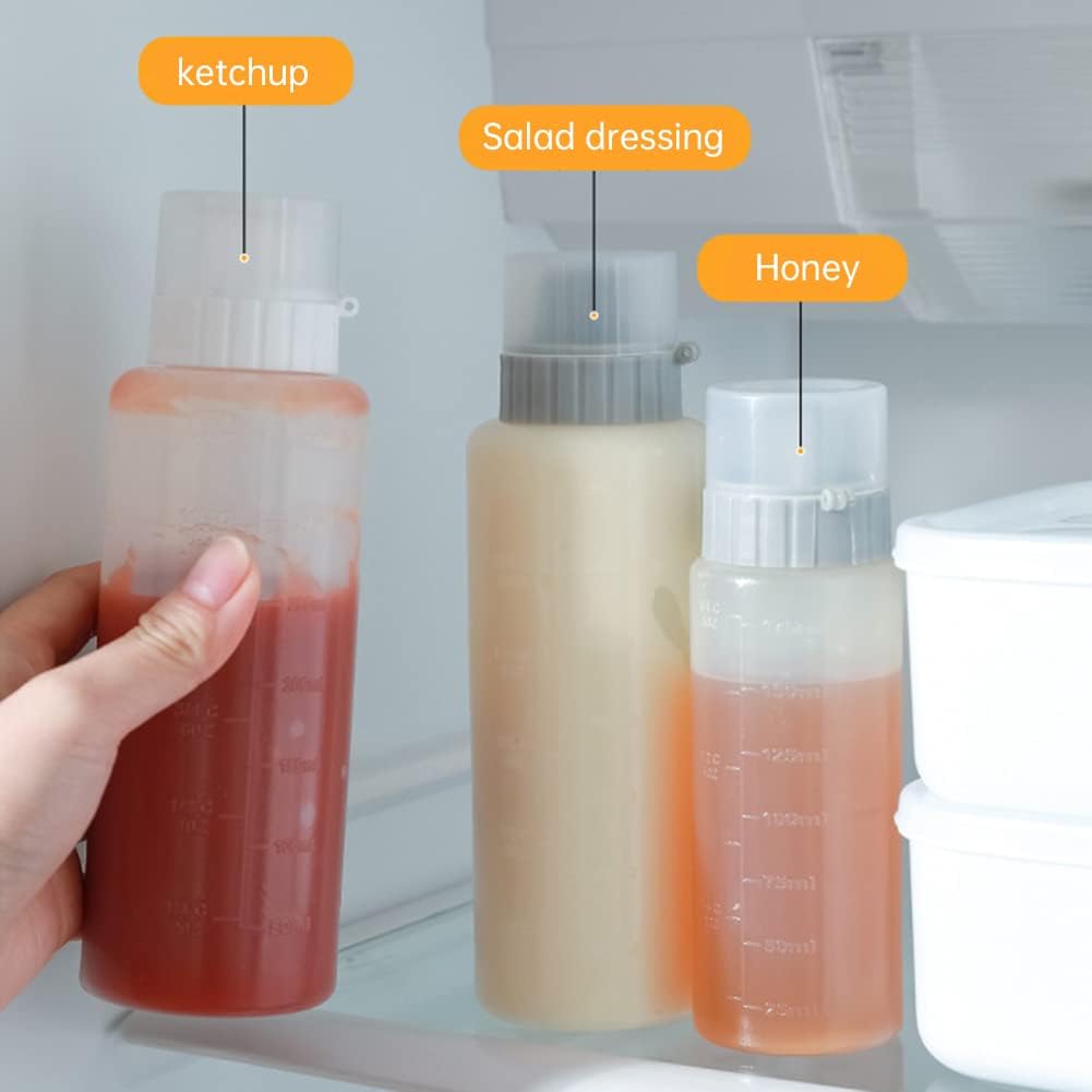 Katutude 5-Hole Condiment Squeeze Bottle 175ml with Leak Proof Cap