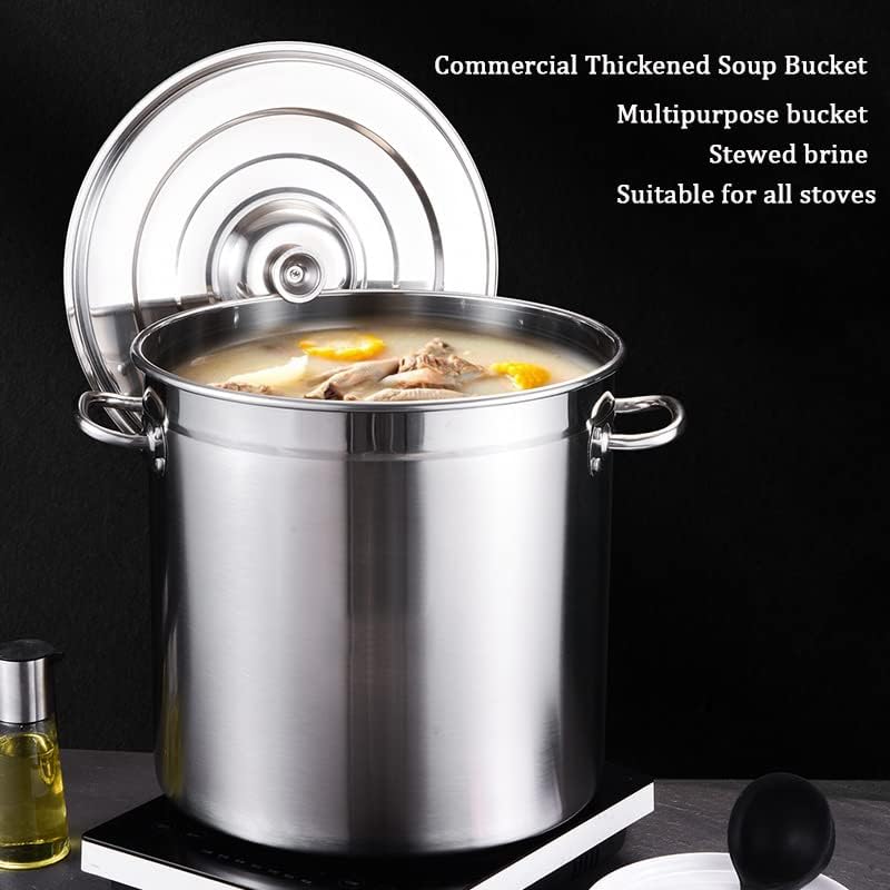 27Qt 45Qt 63Qt Stainless Steel Stockpot with Lid and Basket