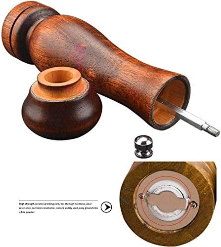 sdneNest Wooden Salt Pepper Mills Set 2 Pack