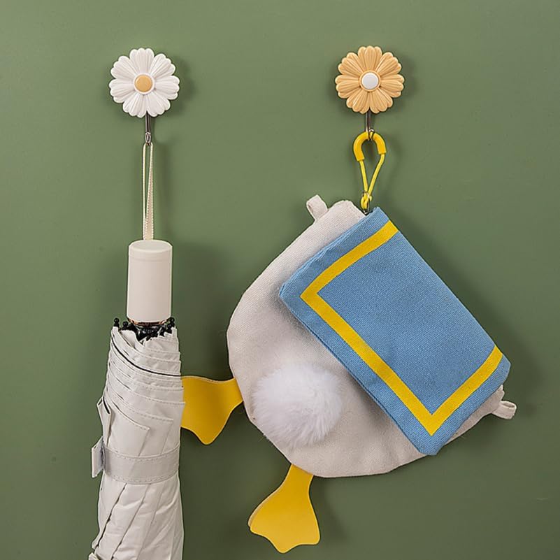 Cabilock 4pcs Adhesive Wall Hooks for Home Decor 1
