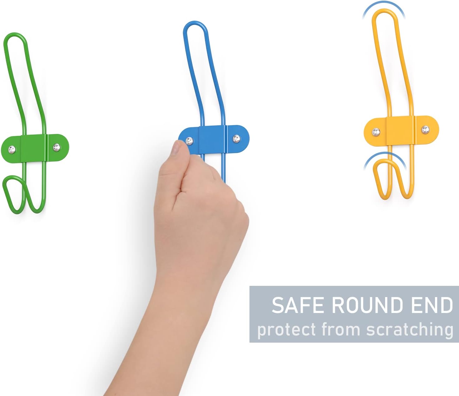 Kids Wall Coat Hooks Set of 10 for Nursery and Bedroom