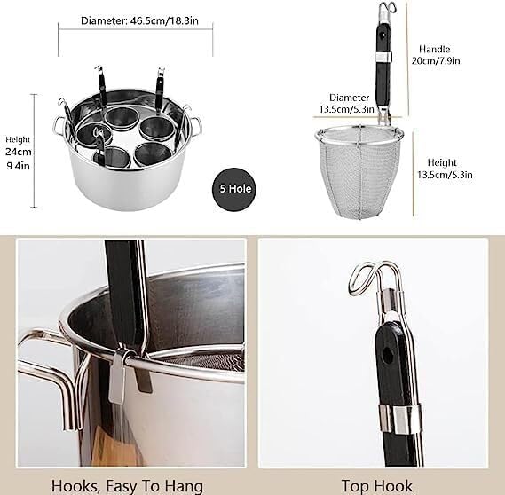 Bingwang Pasta Cooker Set with Strainer Basket
