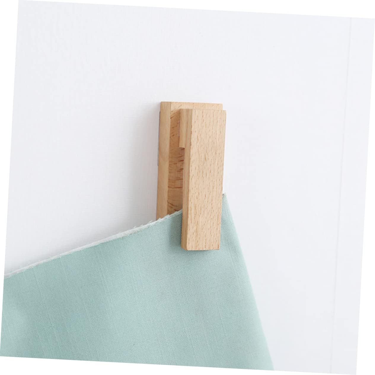 Alipis 2pcs Solid Wood Towel Hooks for Wall Mount