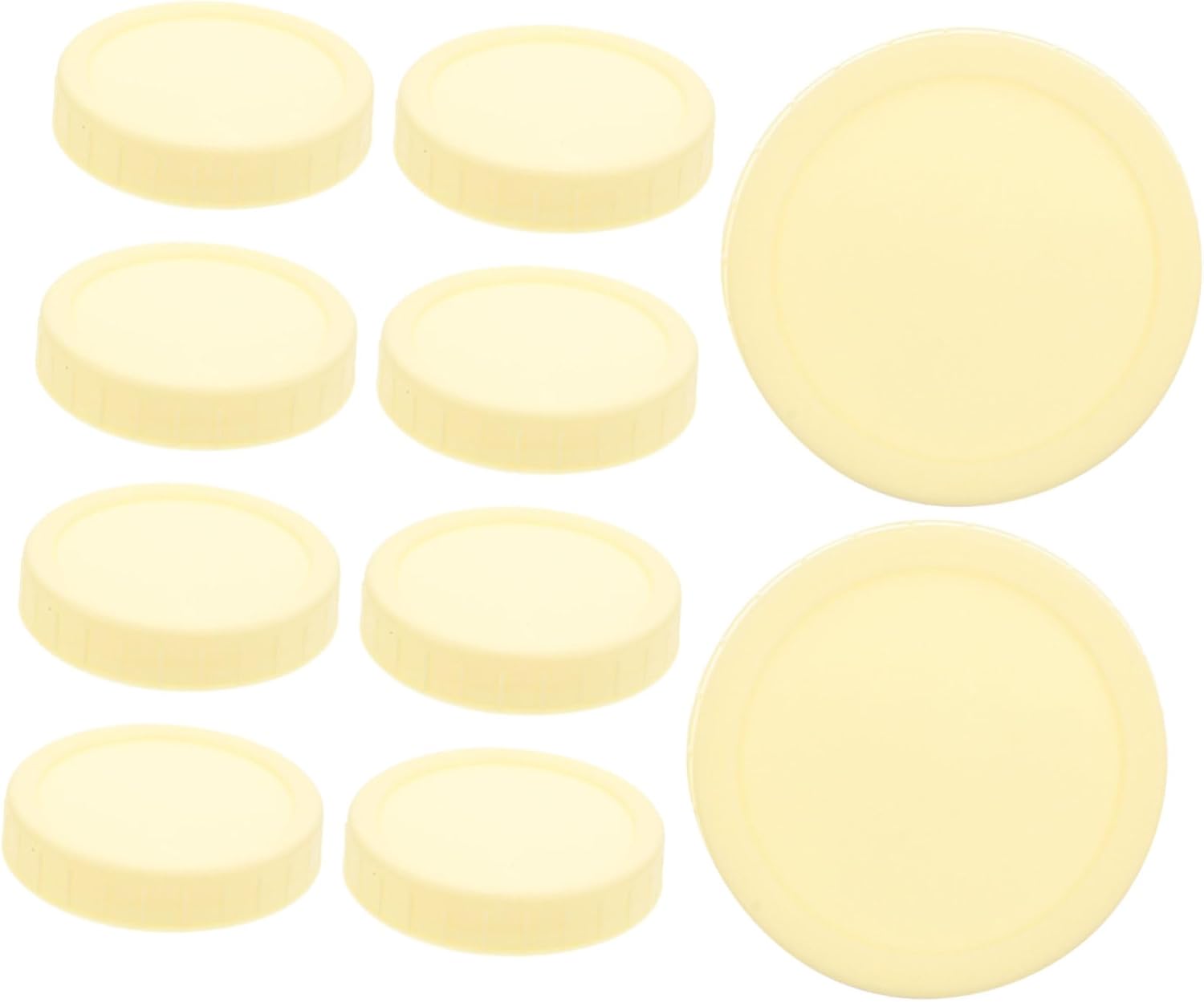 BESTOYARD 10pcs Wide Mouth Mason Jar Lids