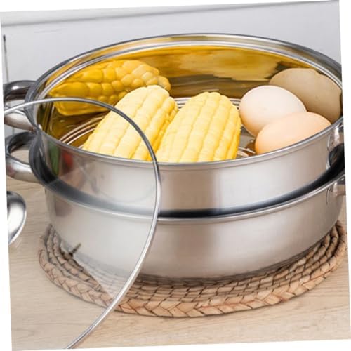 GRIRIW 3 Layer Steam Pot Multifunctional Steamer