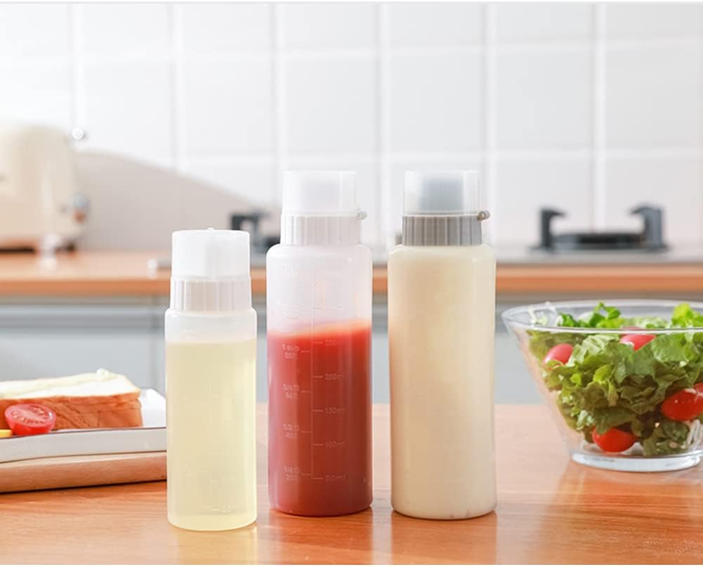 Katutude 5-Hole Condiment Squeeze Bottle 175ml with Leak Proof Cap