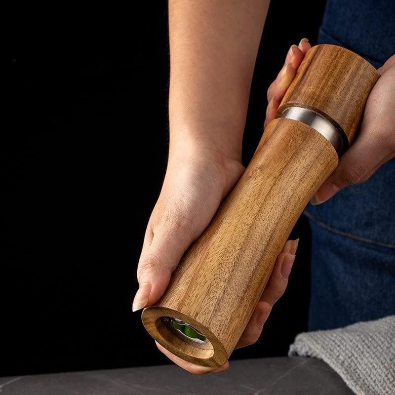 YVLVU 6810 Inch Wooden Pepper Grinder Set