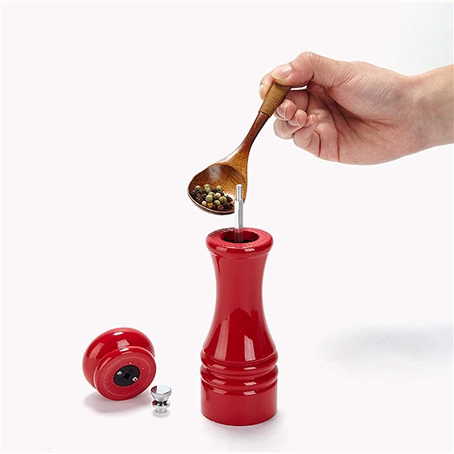Wooden Salt Pepper Mill Set 2 Pack