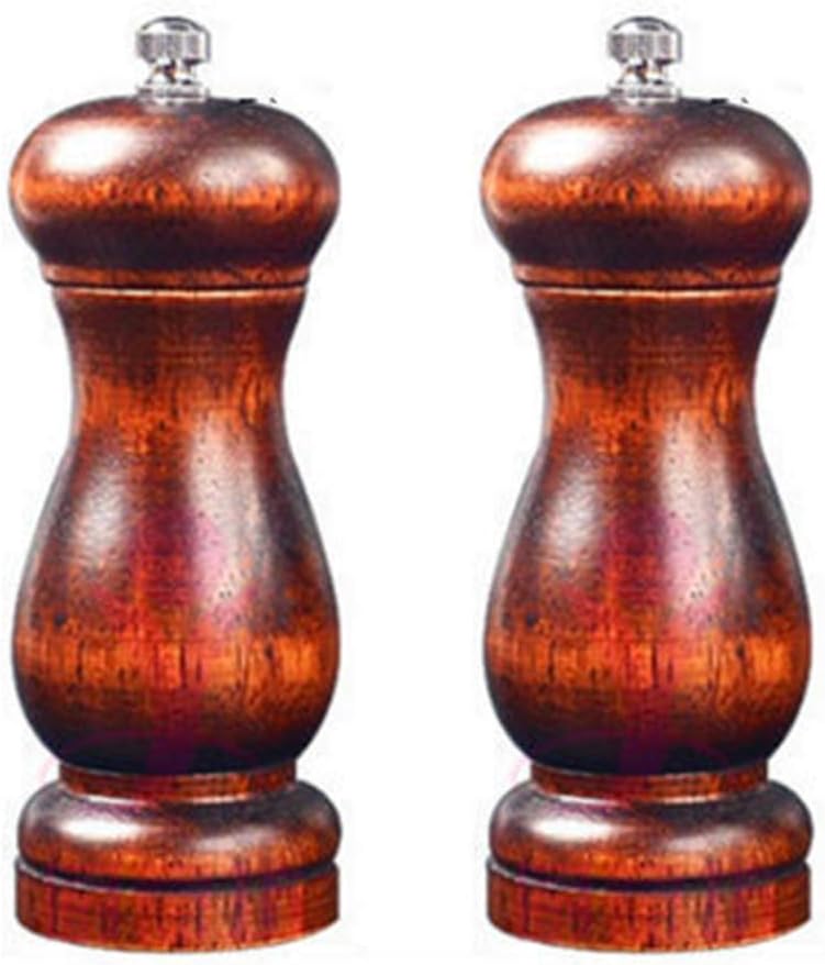sdneNest Wooden Salt Pepper Mills Set 2 Pack