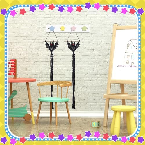 Suzile 2 Pcs Wall Hooks for Kids Coat Rack