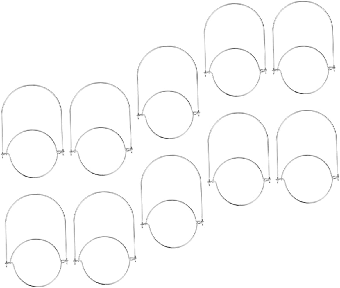 BESTOYARD 10PCS Mason Jar Hanger with Wire Handles